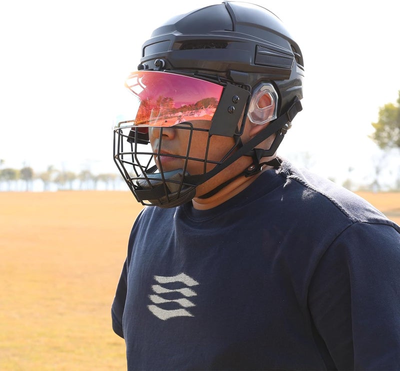 GY Hockey Helmet Cage & Face Shield Protector Combo - Image 4